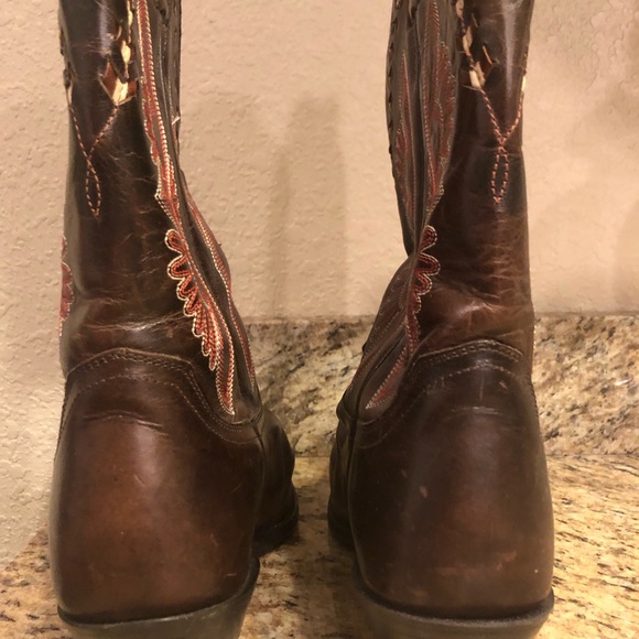 Justin mid calf cowgirl boots size 10 - Picture 6 of 7